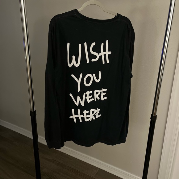 Travis Scott Astroworld Wish You Were Here Long Sleeve Black TShirt Large-Preown - Picture 4 of 5